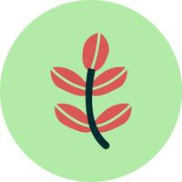 Red Ginger Alpinia Vector Icon