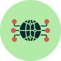 Global Network Vector Icon