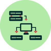 icono de vector de datos estructurados