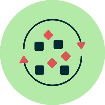 Unstructured Data Vector Icon