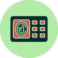 Fingerprint Scanner Vector Icon