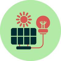 icono de vector de energía renovable