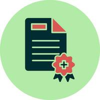 Medical Certificate Vector Icon