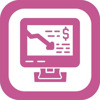 monitor de icono de vector