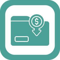 icono de vector de carpeta