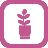 Ficus Elastica Vector Icon