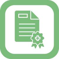 Medical Certificate Vector Icon