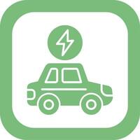 Electric Car Vector Icon