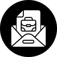 icono de vector de carta