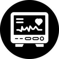 icono de vector de electrocardiograma