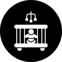 Baby Bed Vector Icon