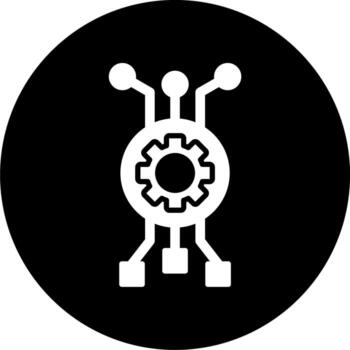 icono de vector de algoritmo