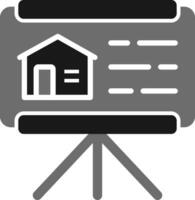 icono de vector de presentación