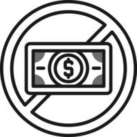 No Money Vector Icon