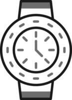 reloj, vector, icono vector