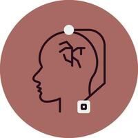 Deep Brain Stimulation Vector Icon