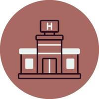 icono de vector de hospital