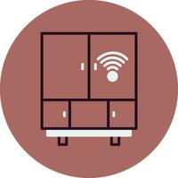 Smart Fridge Vector Icon