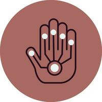 Wired Gloves Vector Icon