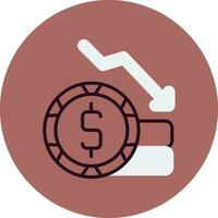 Money Loss Vector Icon