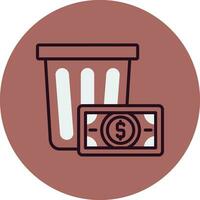 Wasted Money Vector Icon