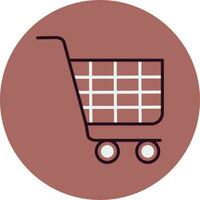 icono de vector de carrito de compras