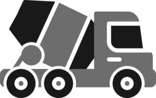 Concrete Mixer Vector Icon