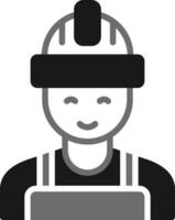 icono de vector de trabajador