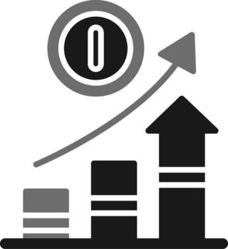 icono de vector de aumento