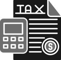impuestos vector icono