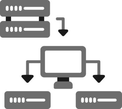 icono de vector de datos estructurados