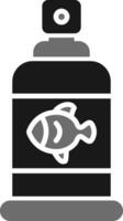 pescado petróleo vector icono