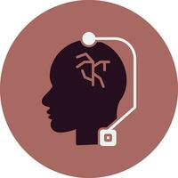 Deep Brain Stimulation Vector Icon