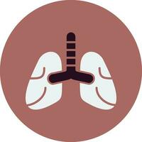 icono de vector de pulmones