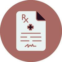 Medical Prescription Vector Icon