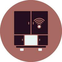 Smart Fridge Vector Icon