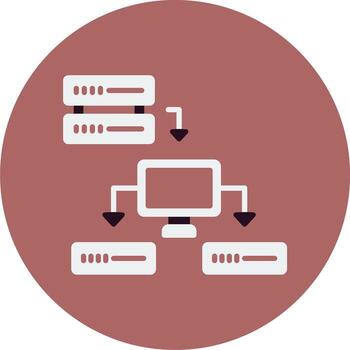 icono de vector de datos estructurados