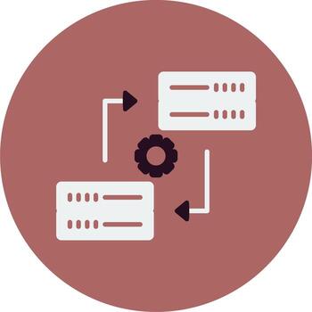 Data Synchronization Vector Icon