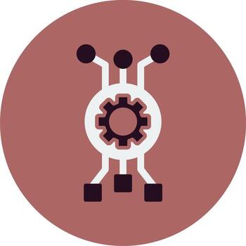 icono de vector de algoritmo