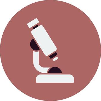 icono de vector de microscopio