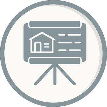 icono de vector de presentación