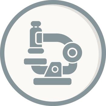 icono de vector de microscopio
