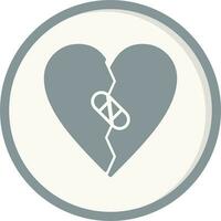 Broken Heart Vector Icon