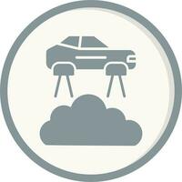 Flying Car Vector Icon