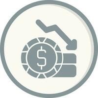 Money Loss Vector Icon