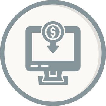 icono de vector de computadora