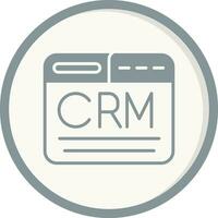 icono de vector de crm