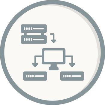 icono de vector de datos estructurados