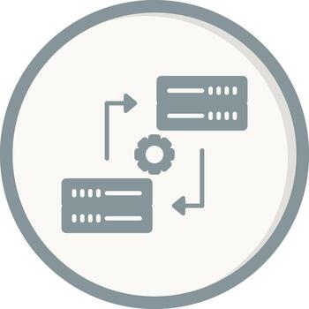 Data Synchronization Vector Icon