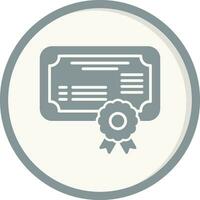 icono de vector de certificado